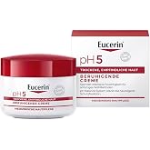 Eucerin pH5 Creme Beruhigt Strapazierte Haut, 75 ml Cream | With dexpanthenol and glycerin, long-lasting moisturizer for visi