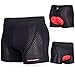 Produktbild Radunterhose für Herren / Radsportshorts / Fahrradhosen für Männer, mit schnell trocknenden, atmungsaktiven, waschfesten Stoffen und atmungsaktiven 3D-Schwamm Sitzpolster hoher Dichte (Schwarz, L 29"-36")