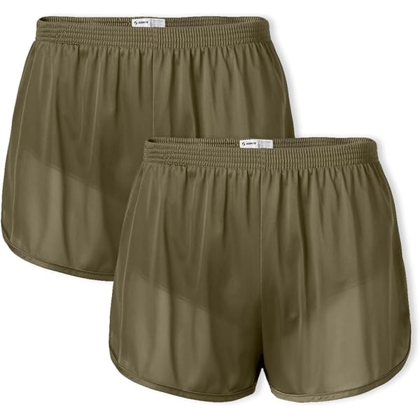 Soffe Nylon Mini-Mesh Fitness Shorts - Red 7-Inch Inseam With Tricot Liner