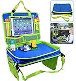 ★ 4 IN 1 UPGRADED DESIGN: Unser Aktivitäts-Tablett für Kinder ist abnehmbar, tragbar und das neueste Reiseveranstalter-Tablett auf dem Markt. Es kann als stabiler Spielkorb, als vielseitiger Aktivitätstisch, als Reisetasche mit hoher Kapazität für lange Autofahrten und Familienausflüge oder als geräumiger Rücksitz-Organizer verwendet werden, der alleine auf dem Vordersitz hängt.