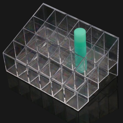 Oxforder 24 Stand Clear Acryl Lippenstift Organizer Make-up Halter Display Ständer - 3