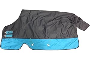 AMIGO Horseware Mio T/O Lite Turnout Decke wasserdicht Black/Turq & Black HW 20