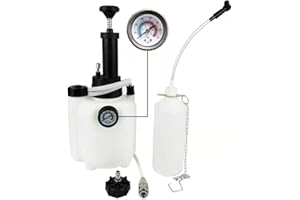 LLCTOOLS Aeratore per freni a forma di cane, dispositivo di sfiato dei freni, liquido dei freni, 3 l, pompa per vuoto, tester per vuoto, ventilazione confortevole per la vostra auto, attrezzi speciali