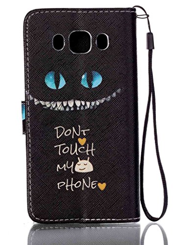 Samsung Galaxy J5(2016)/J510 Leder Hülle 2IN1 Leder Flip Etui Case Echt,Nnopbeclik® Köper PU Leather Luxus Protective Hülle Cover Case Handytasche Kristall Glitzer Strass Drucken Blume Muster Schutz Etui Schale Wallet Brieftasche im Bookstyle mit Standfunktion Karteneinschub und Magnetverschluß Pour Samsung Galaxy J5(2016)/J510 5.2 Zoll[Blume B] - 6