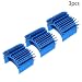 Produktbild 540 545 Aluminium Elektro Motor Wärmeschutz Abdeckung Kühlkörper Mit Lüfter 550 3650 3660 3670 für RC 1/10 Auto, blau