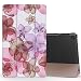 Produktbild MoKo Hülle für Fire HD 2016 8 Zoll - Ultra Slim Lightweight Smart Cover mit Durchschaubar Rückseite Schutzhülle und Auto Schlaf/Wach Funktion für Fire HD Tablet (Vorherige Gen - 2016), Blumen Violett