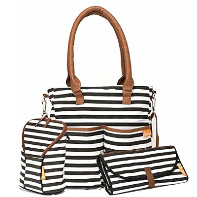 Kidthingz Sac à Langer Bébé - Style Élégant, Pratique et Durable, Tapis à Langer, Porte-Biberon Isotherme Inclus - Cadeau Parfait Pour une Nouvelle Maman
