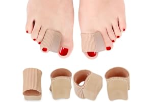 Nein 4 delar för män och kvinnor tyg tåavskiljare bunion corrector relief tå distans set 2 par Fabrigrip tåskydd