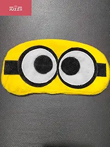 JUZZII Velvet Super Soft Blind Sleeping Cartoon Character Eye mask shade for Men Women Girls Boys Kids -Model.No.10