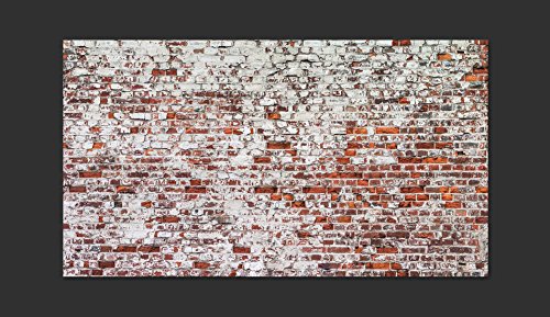 Vlies Fototapete 500×280 cm – Top – Tapete – Wandbilder XXL – Wandbild – Bild – Fototapeten – Tapeten – Wandtapete – Wand – Ziegel Mauer mehrfarbig Ziegelstein Steine f-A-0452-a-a - 3