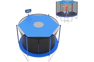 CEWROM Copertura per trampolino blu, parasole Ø 244 cm, a 6 aste, resistente ai raggi UV, impermeabile