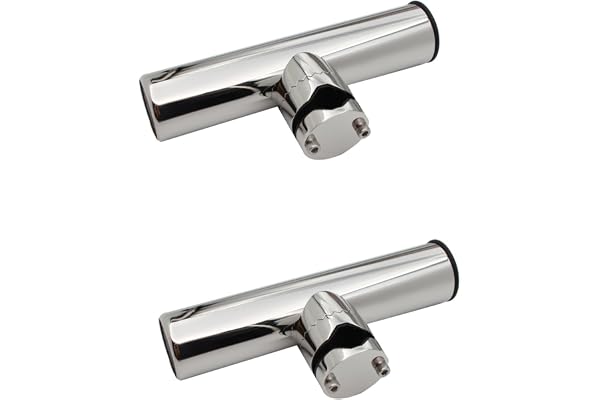NEWFUN Båtstångshållare fiskespöhållare båt rostfritt stål hållare för marin spöhållare, marinstånghållare för offshore och yacht fiskespön, 19 mm till 25 mm guide