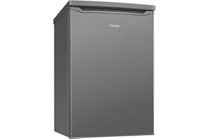 Bomann® Kühlschrank mit Gefrierfach | 109 Liter | energieeffizient, leise & kompakt | 2 Ablagen, Obst- & Gemüsefach | 4-Sterne-Gefrierfach | Türanschlag wechselbar | KS 7251 inox