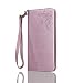 Produktbild Nancen Samsung Galaxy S3 I9300 I9305 / S3 Neo I939i (4,8 Zoll) Handyhülle, Luxus Rosegold Prägung Schmetterling und Blume Muster Flip Case PU Leder Tasche Ledertasche Etui Protective Schale Bookstyle Schutzhülle mit Standfunktion