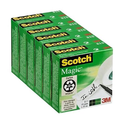 Scotch Magic 810 Ruban invisible Lot de 6