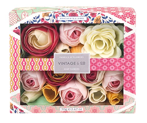 Vintage & Co Fabric and Flowers Soap Flowers