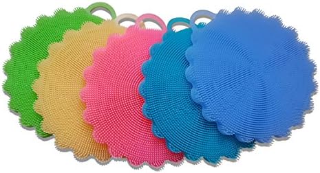 Solidlife Multi-Functional Sponge Kitchen Cleaning Pot Holder Heat Mat Silicone Fruit and Vegetable Cleaner Lint Brush Cleaning Tool