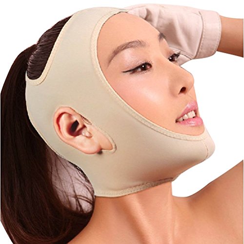 CINEEN V-Line Face Slim Mask Women's Chin Cheek Lift Up Band Anti Wrinkle Full Face Style Slimming Cheek Mask Lift V Face Line Slim 4 Size for Your Choice (M-1841)