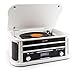 Price comparison product image auna Belle Epoque 1908 • record player • stereo • radio • DAB + • radio • Bluetooth • CD player • MP3 capable • RDS function • cassette deck • USB port • digitizing function • remote control • white
