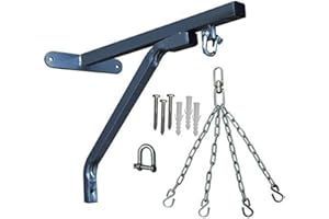 Aasta Boxing Bag Bracket with 4 Chains Steel Mount Hanging Stand Authen- Professional Punch Bag Wall Bracket