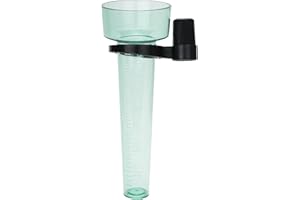 KINGLAKE Pluviometro e Porta pluviometro in plastica, da Esterni, per Giardino, orto, Verde Chiaro