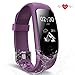 Produktbild Scofit Fitness Tracker wasserdichte Aktivitätstracker, Smart Watch Bracelet mit Pulsmesser Herzfrequenzmesser, Schrittzähler, Schlaf Monitor, Kalorienzähler Fitness Uhr für Android und IOS Smartphones (Purple)