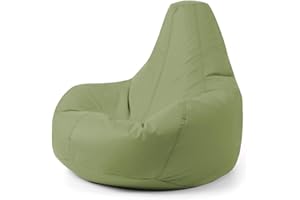 ‎BEAN BAG BAZAAR Bean Bag Bazaar Gaming Sitzsack „Recliner“, Gamer Sitzsack für Erwachsene und Kinder, Indoor Outdoor Sitzsack Sessel Gaming mit Füllung (Salbeigrün, Sitzsack)