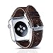 Produktbild Apple Watch 42mm Strap (Vintage Series), LECASO Echtes Leder Wiedereinbau-Bügel-Band mit sicherer Metallhaken-Schnalle für Apple iWatch Band-Bügel alle Modelle 42mm Reihe 1 und 2, Coffee