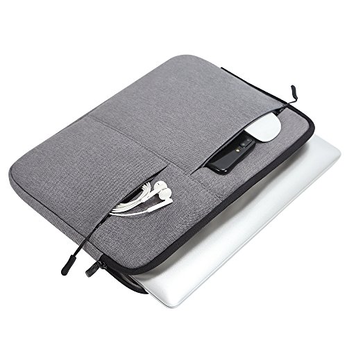 iCozzier 13-13.3 Zoll Multi- Fach- Laptoptasche mit Trageriemen/ Business – Tasche mit miltifunktionellem Schutz/ einzigartige stilvolle Aktentasche für 13 Zoll Ultrabook/ Notebook/ MacBook – Dunkelgrau - 4