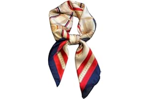 KOOYOL Seta Bandane Sciarpa Donna Sciarpe Seta Bandane Sciarpa Quadrata Grande Sciarpa Di Seta SciarpaCopricapo con sciarpa al collo