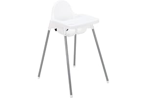 PLASTIMYR Trona de Bebe Light Ligera y Resistente a Manchas 83x44x47 cm – Trona Alta Compacta y Segura, Silla de Bebe para Comer con Arnés, Fácil de Limpiar y Transportar