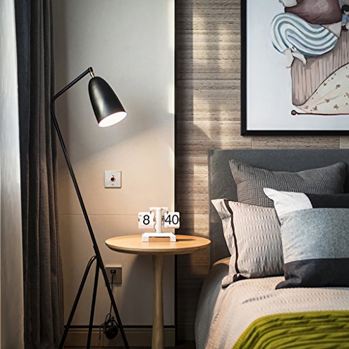 Preisvergleich Produktbild Moderne Beleuchtung Black Three Feet Stehleuchte, Schlafzimmer Nachttisch Lampe Wohnzimmer Leselicht Home Lichter Stehendes Licht ( Farbe : A-150*50CM )
