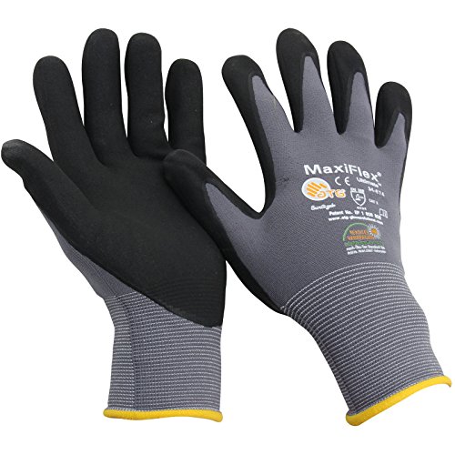 MAXIFLEX ULTIMATE Nylon-Strickarbeitshandschuhe 12 PAAR, 10