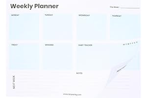 Weekly Planner - Organise Your Week With Ease. To Do List Pad. 100 Week Planner by Ruby Ashley