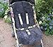 Anthracite Sheepskin stroller/car seat Liner