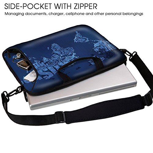 Sidorenko 17-17 3 Zoll Laptoptasche   Laptop Umh  ngetasche  Stilvolle Designer - Computer - Notebook-Schultertasche aus Neopren Schmutz- und Wasserab