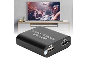 ‎CCYLEZ HDMI Video Capture Karte,4k 1080P Game Capture Card Unterstützung Verschlüsselungs Karte USB 2.0, Loop Out Capture Card für VLC, OBS, Amcap usw