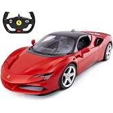 Rastar 1:14 Ferrari SF90 Stradale Uzaktan Kumandalı Araba 2.4GHz Kesintisiz Frekans İleri Geri S&uuml;r&uuml;ş Esnasında Yanan &Ouml;n ve Ar