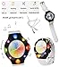 Produktbild alles-meine.de GmbH Disco Watch - Armbanduhr mit LED - Licht _ incl. 4 extra Armbänder - blinkt auch im Rhythmus zur Musik - mit USB Anschluß & Kabel & Fun Lights App - wiederauf..