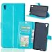 Produktbild Nancen Sony Xperia Z5 Premium / Z5 Plus Lederhülle Neu Style Acht Farbe Weich PU Flip Case Ledertasche / Schutz Etui, Einfach Vintage Kollektion Karten Slot Foto Wallet Hülle Handy Tasche Zubehör