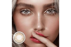 BIO-ESSENCE MISLENS Pack Lentillas de Hidrogel blandas 1 par Lentes de contacto color marrón sin graduación. Duración: 12 meses. Incluye de regalo estuche y 10ml de solución (Brown Hazel)