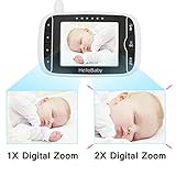 HelloBaby HB32 Drahtloser Video baby Monitor mit Digitalkamera, Nachtsicht-Temperaturüberwachung u. 2 Weise Talkback System - 4