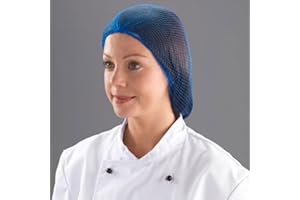 Shield DM/NETS Hairnet, One Size, Blue (Pack of 48)