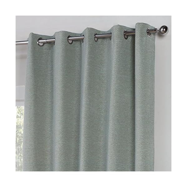 Sundour Paloma Fully Lined Ready Made Eyelet Curtains, Duck Egg - Image 3
