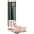 Single 200ML Soap Dispenser Bathroom Wall Mounted Shower Gel Shampoo and Conditioner Dispenser Kitchen Dish Detergent Container Hand Body Wash Liquid Soap Dispenser for Home Hotel Restaurant