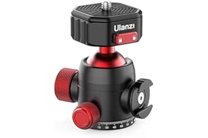 MSTJRY Tête rotative Ulanzi U-100 avec rotule et Support Cold Shoe-Mount