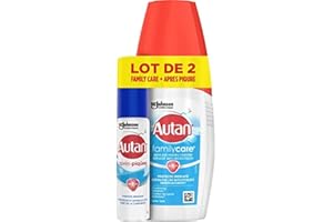 Autan Kit Voyage Anti-Moustique - Family Care Lotion Répulsif Moustique Corps et Visage, Gel Après Piqure Apaisant Aloe Vera - 1 Spray + 1 Gel