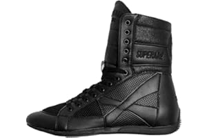 Superare Boxing Shoes – MMA Kick Boxing Pro Fighting Boots and Training Workout Shoes (Multiple Colors)