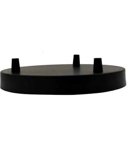 Rosetón Para Techo De 3 Luces - Negro, Hierro, 30cm - ¡Para Colgar Lámparas En Casa O Restaurante!