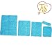 TtS 1.5"x6" 6"x6" 7"x9" 8"x10" 10"x12" Crochet Tube Top Infant Dress elastic Waistband Headband Tutu Supplies For Baby Girls 16 Colours (7"x9" Turquoise)